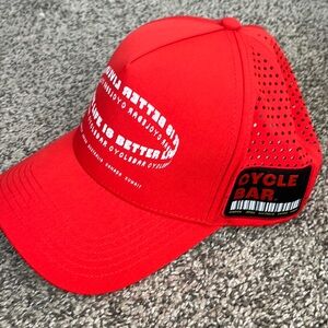 CYCLEBAR RED TRUCKER HAT